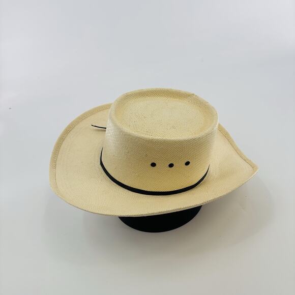 Inca Hats Straw Cowboy Hat Cap Size 7 5X XXXXX Beaver Band Mexico - Picture 2 of 7